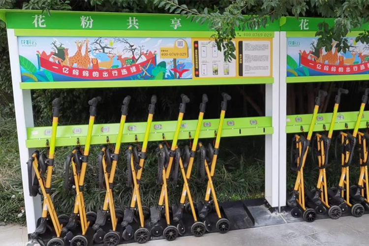 共享童車(chē)進(jìn)駐山東聊城動(dòng)物園